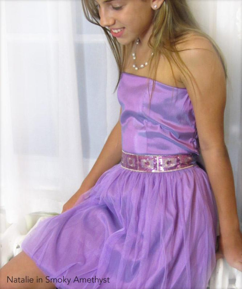 Amethyst Taffeta Tulle Natalie Dress